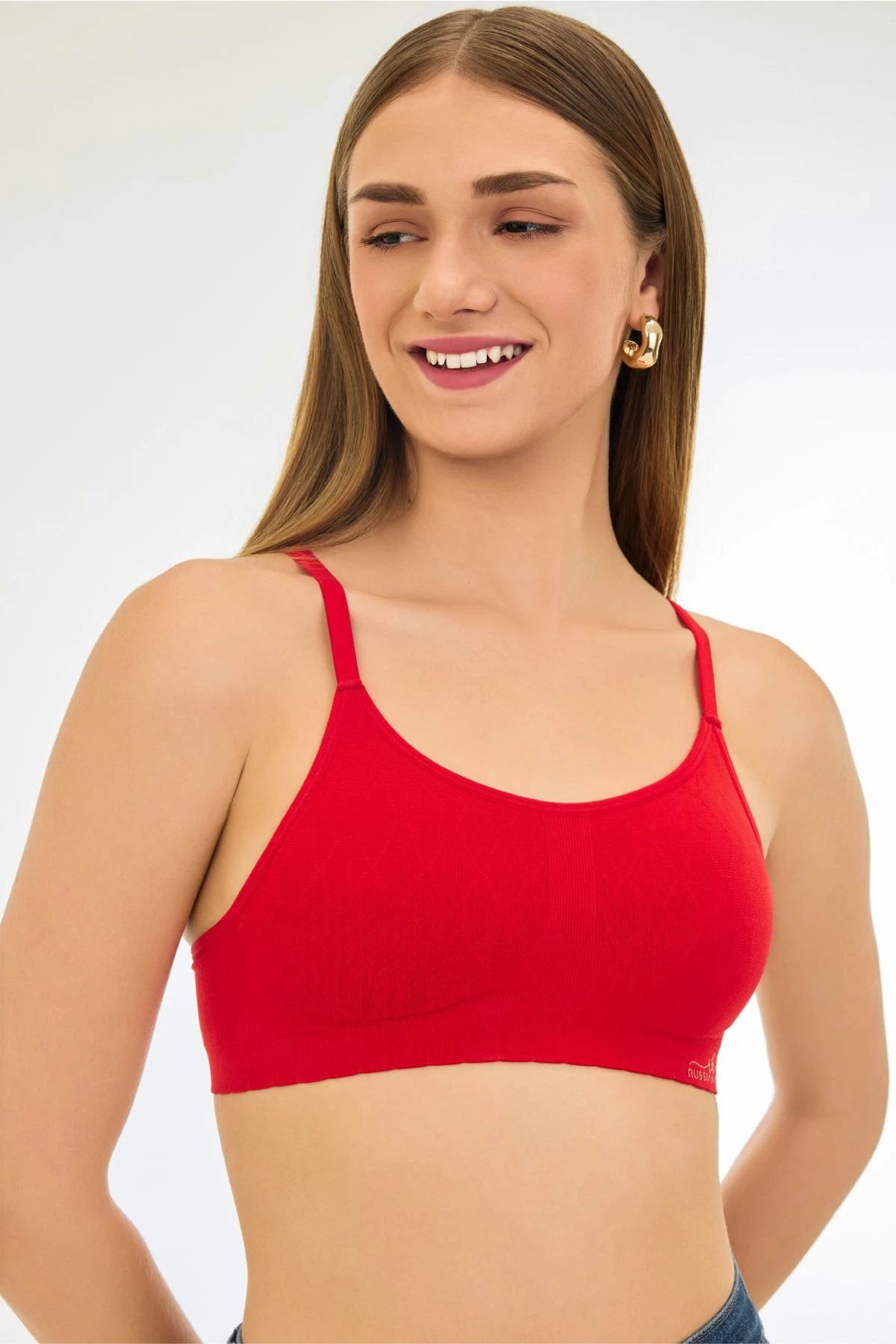 Buy Knitted Seamless Non-Bonded Underband Removable Pad Ultra-Light Breathable jacquard Bra