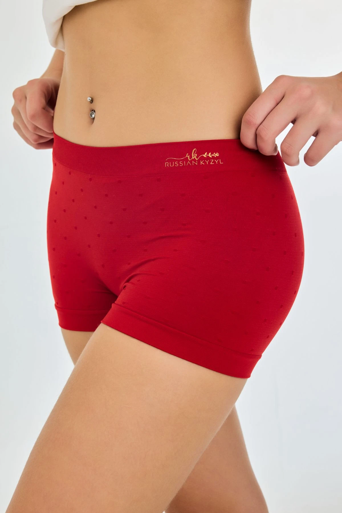 Buy Knitted Seamless Mid Rise No Dig Waistband Ultralight 4 Way Stretch Luxe Boyshorts 2 Pack