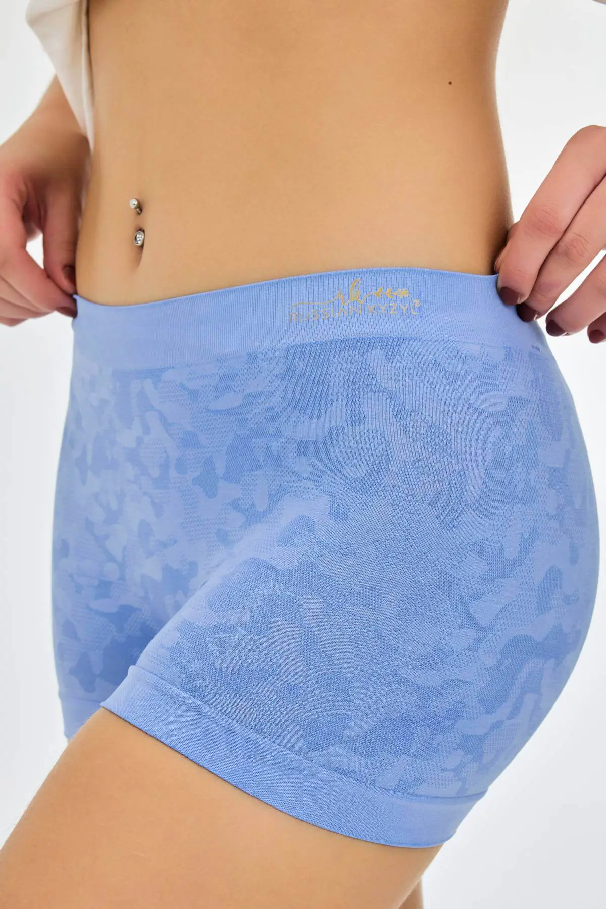 Buy Knitted Seamless Mid Rise No Dig Waistband Ultralight 4 Way Stretch Luxe Boyshorts 2 Pack