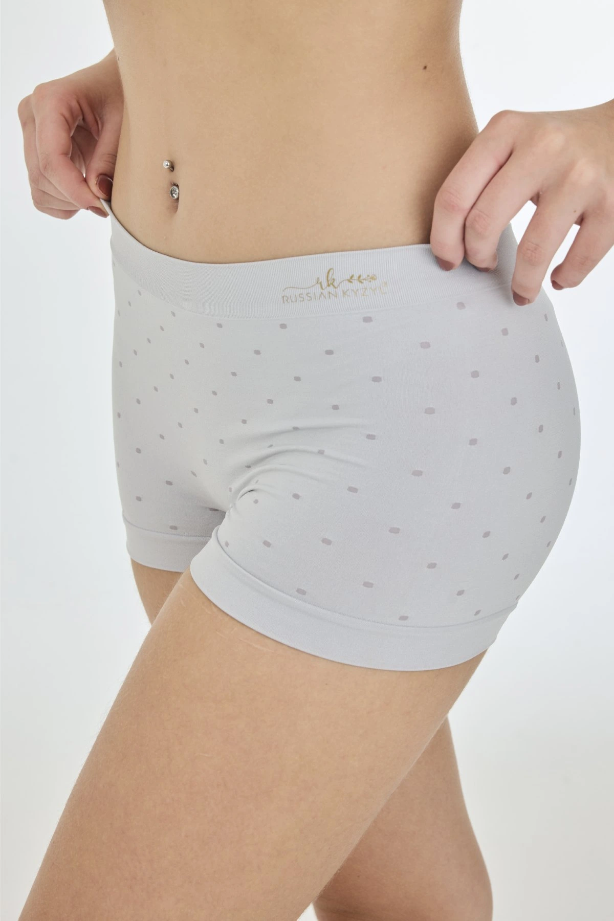 Buy Knitted Seamless Mid Rise No Dig Waistband Ultralight 4 Way Stretch Luxe Boyshorts 2 Pack