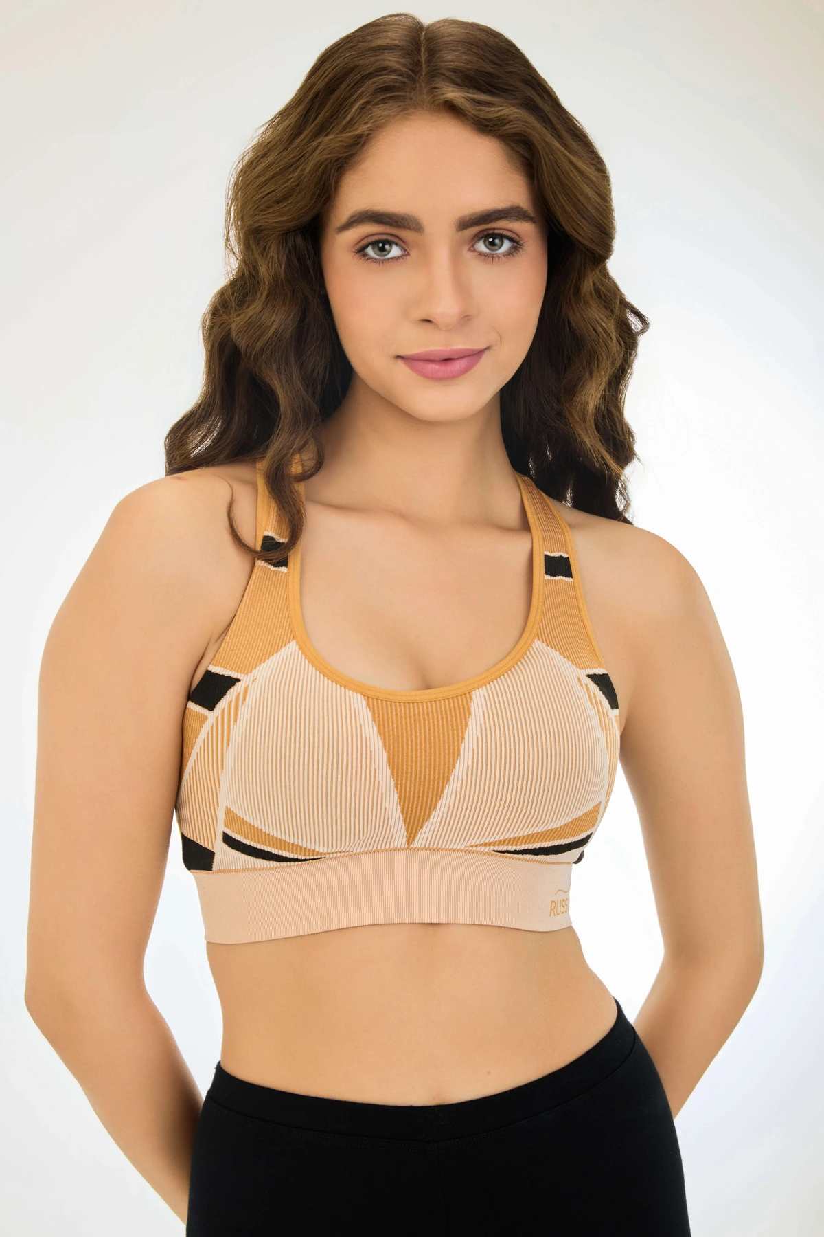 Buy Knitted Seamless Multi-Angle 360° Stretch Removable padding Medium Impact Sports Bra