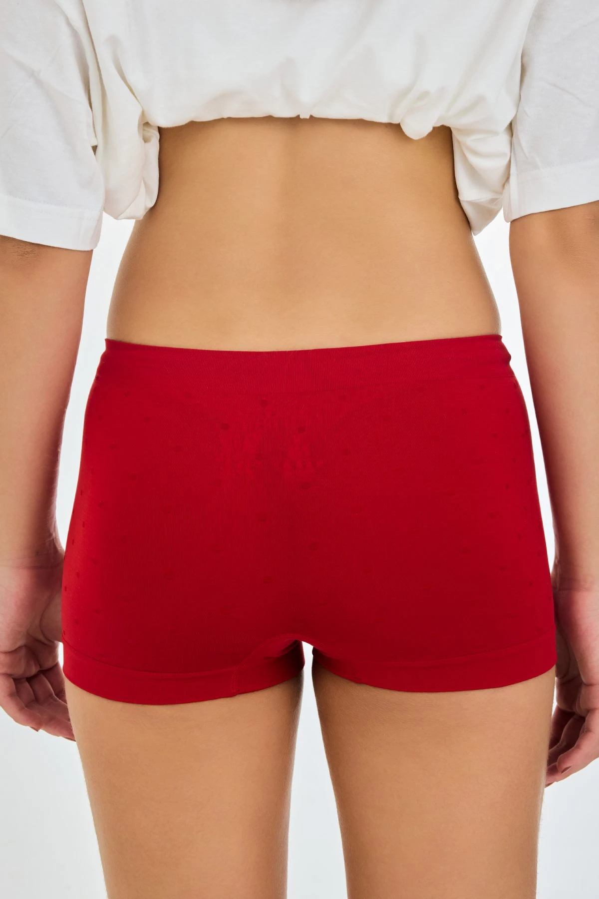 Buy Knitted Seamless Mid Rise No Dig Waistband Ultralight 4 Way Stretch Luxe Boyshorts 2 Pack